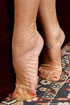 Feet in nylon